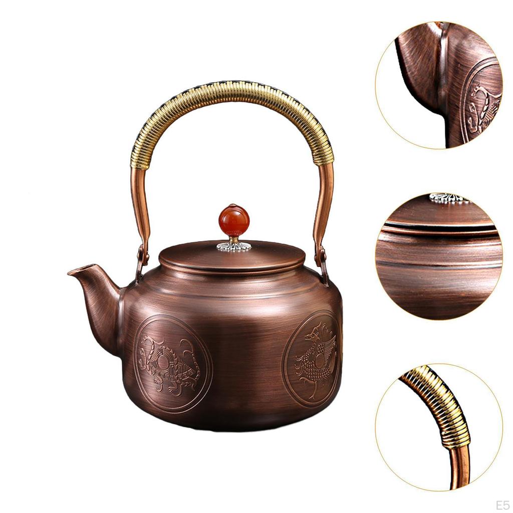 1300ml Handmade Copper Kettle for Kitchen And Tea Room
