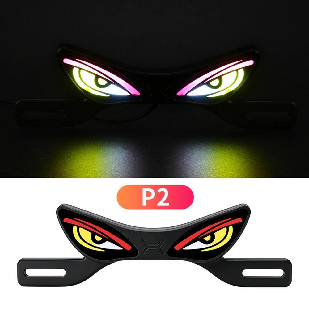 Waterproof Motorcycle License Plate Light Rear Warning Lamp Car Decorative Tool