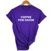 Coffee Favor Print Streetwear T Shirt Summer Women Tees Harajuku Vintage Tops Camisas Mujer Ropa