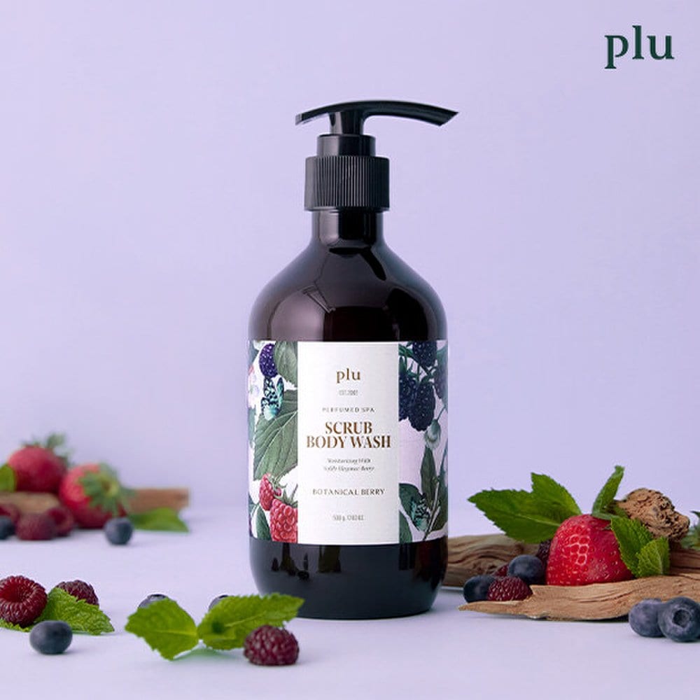 (Отдельный предмет) Plu Парфюмированный Скраб Гель для Душа 500г (Выберите тип)