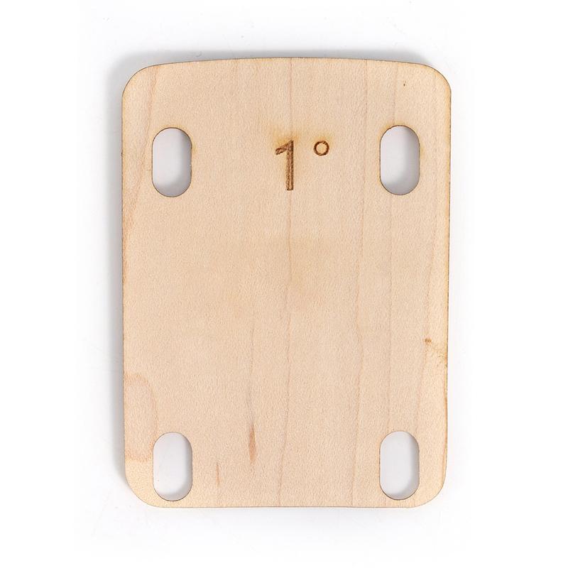 3 Pcs Electric Guitar Neck Shims Maple Plate 0.25 0.5 1 Degree Music Instruments Electric Guitar Replacement Parts