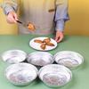 20Pcs Round Foil Trays Foil Flan Dish Silver Foil Food Container Disposable Aluminum Foil Plate Tin Foil Pie Pans For Air Fryer