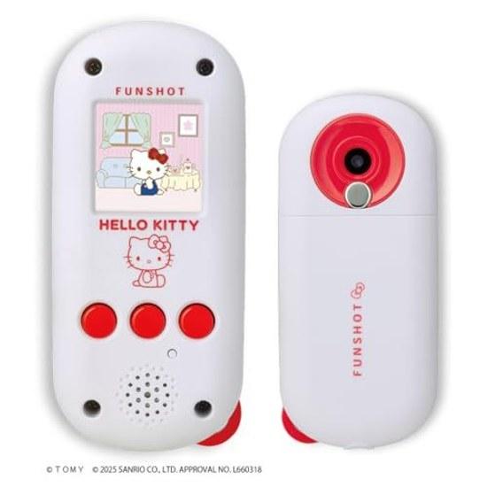 Takara Tomy FUNSHOT Hello Kitty 3-second startup 100 types frames stamps smartphone transfer available 6 mini-games