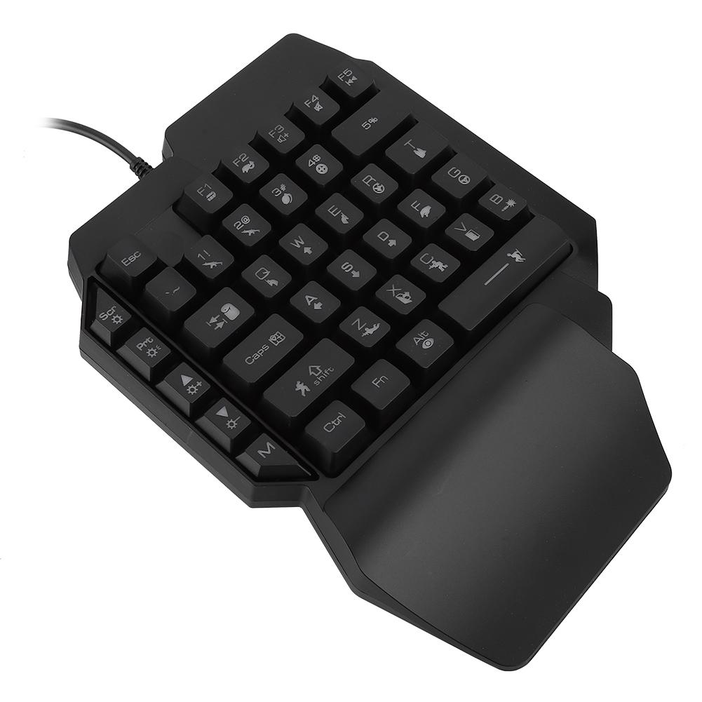 Клавиатура OneHanded для PUBG Computer Механический игровой аксессуар с эффектной подсветкой