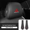 cxytvd1 For Mitsubishi 1/2PCS Leather Car Seat Headrest Protective Cover Interior Accessories Outlander Lancer Eclipse Mirage Xpander