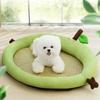 Милый весенне-летний авокадо, коврик-гнездо для собак, кошачий коврик-гнездо, плюшевый бишон, охлаждающий коврик-гнездо для домашних животных