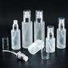 Transparent Lotion Bottle Glass Bottle Fine Mist Spray Essence Bottle Toner Press-type Portioning Bottle
