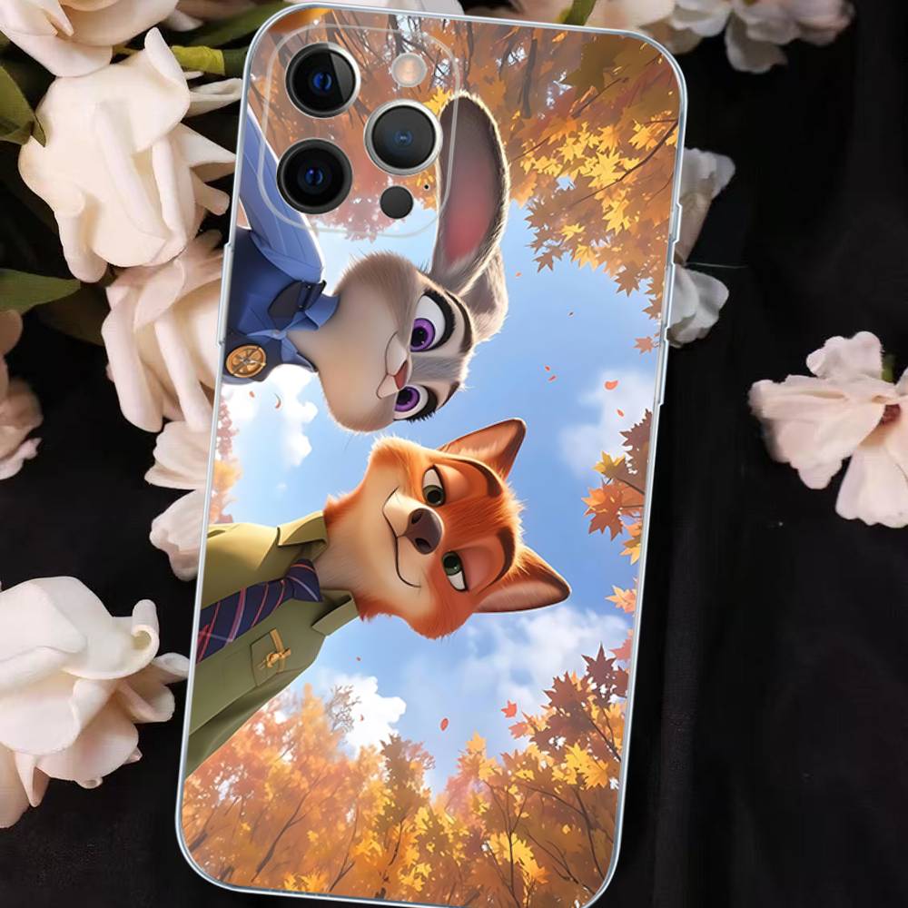 Чехол для телефона Z-ZootopiaS 2 1 Фильм Для IPhone 17 16 15 Plus 14 13 Mini 12 11 Pro Max Мягкий чехол