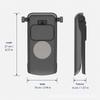 Mobile Phone Rain & Sun Cover Anti-reflective Foldable 360° Rotatable for Outdoor Delivery Rider Phone 