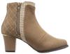 TEAN Women's Short Boots, Beige Suede, Size 22.0 Cm, TN4012