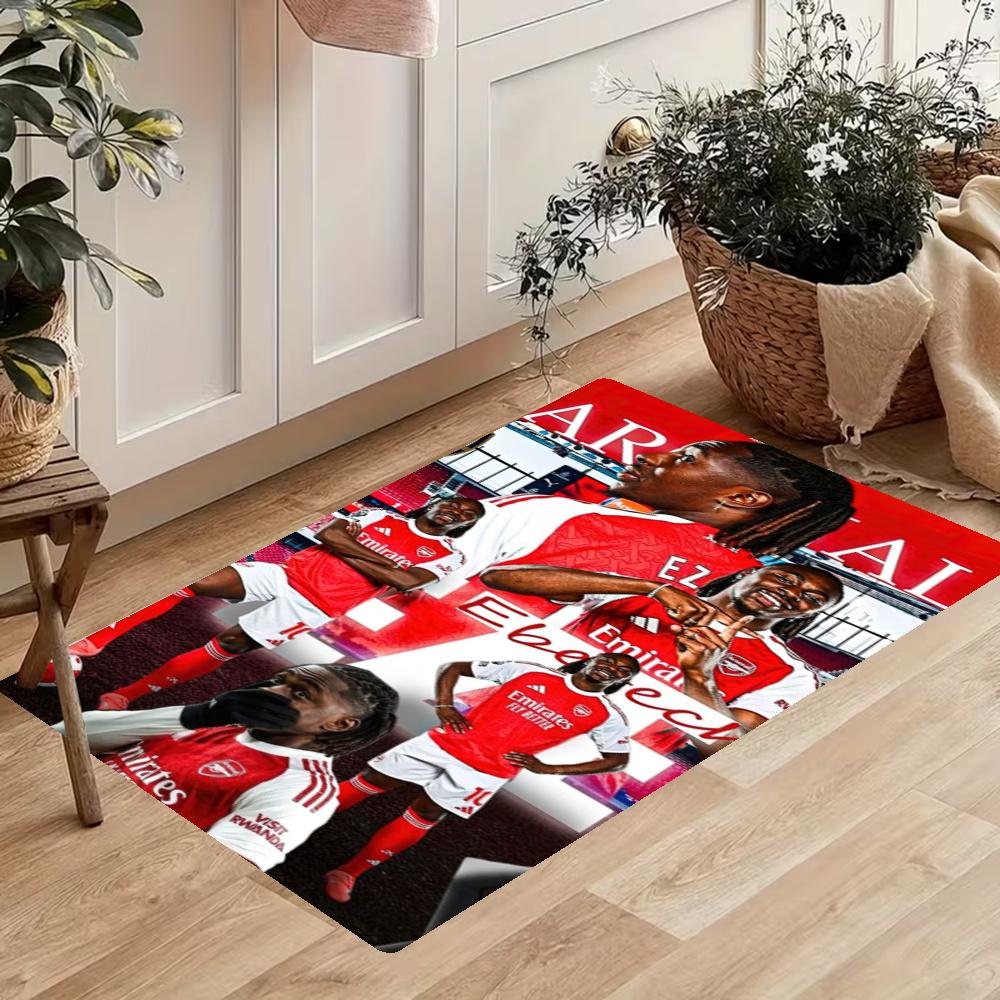 Arsenal Kitchen Floor Mat Long Strip Mat Antislip Machine Washable Suitable For Bathrooms Laundries Home Decoration Carpets