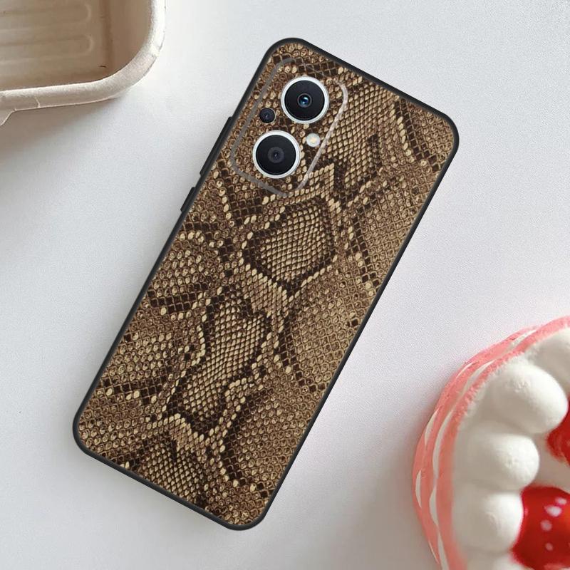 Чехол с текстурой змеиной кожи для OPPO Reno 7 8 6 5 4 Lite 8T 4Z 5Z 11 F 10 Pro OPPO Find X6 X5 Pro X2 X3 Neo Чехол
