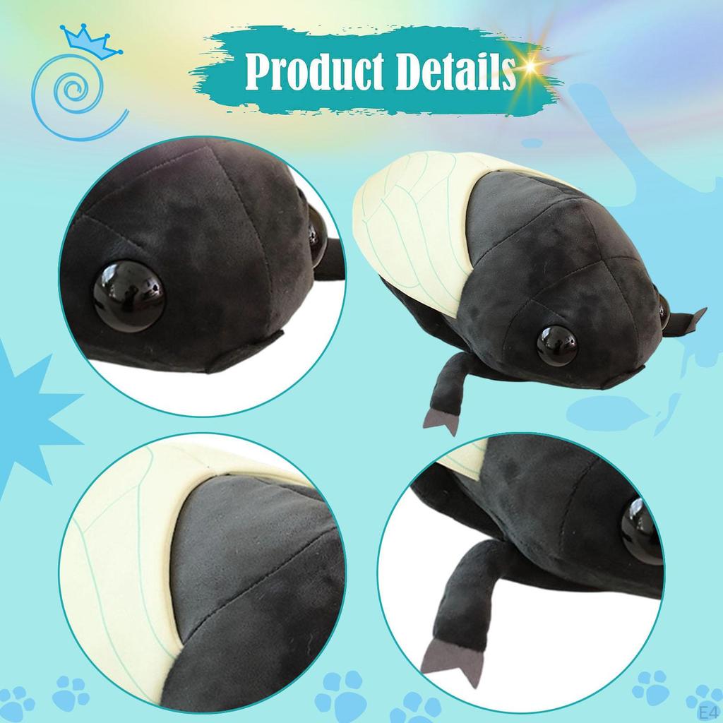 Цикада Декор 48см Подушка Мягкая игрушка Мультяшная кукла для детей мальчиков и девочек Взрослых