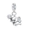 S925 Silver Animal Theme Bracelet Bead Charms Elephant Rabbit Leopard Lion Pendant Beads DIY Jewelry Making Accessories