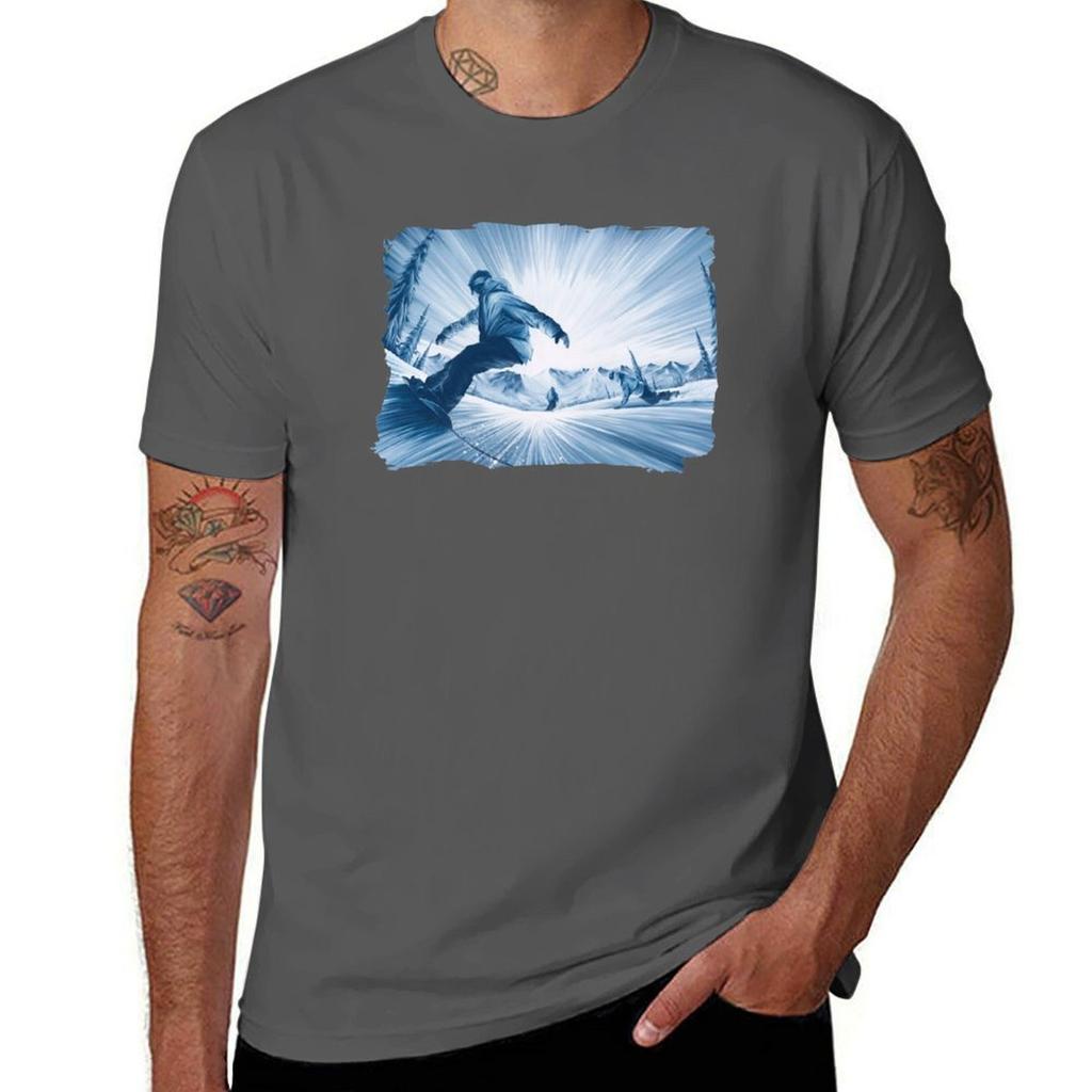 Snowboarding Friends Iii Tshirt Casual Light Summer Short Sleeve Top