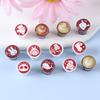 12pcs Miniature Simulation Tableware Mini Latte Coffee Cups Pendants for Earring Necklace Keychain Dollhouse DIY Jewelry