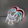 Led Light Up Neon Mask Horror Glowing Mask Money Heist Cosplay Props For Man Women Halloween Costume Supplies