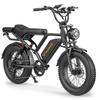 Vélo Électrique Fat Bike Header BK20– Amovible Batterie 48V 15Ah, Noir