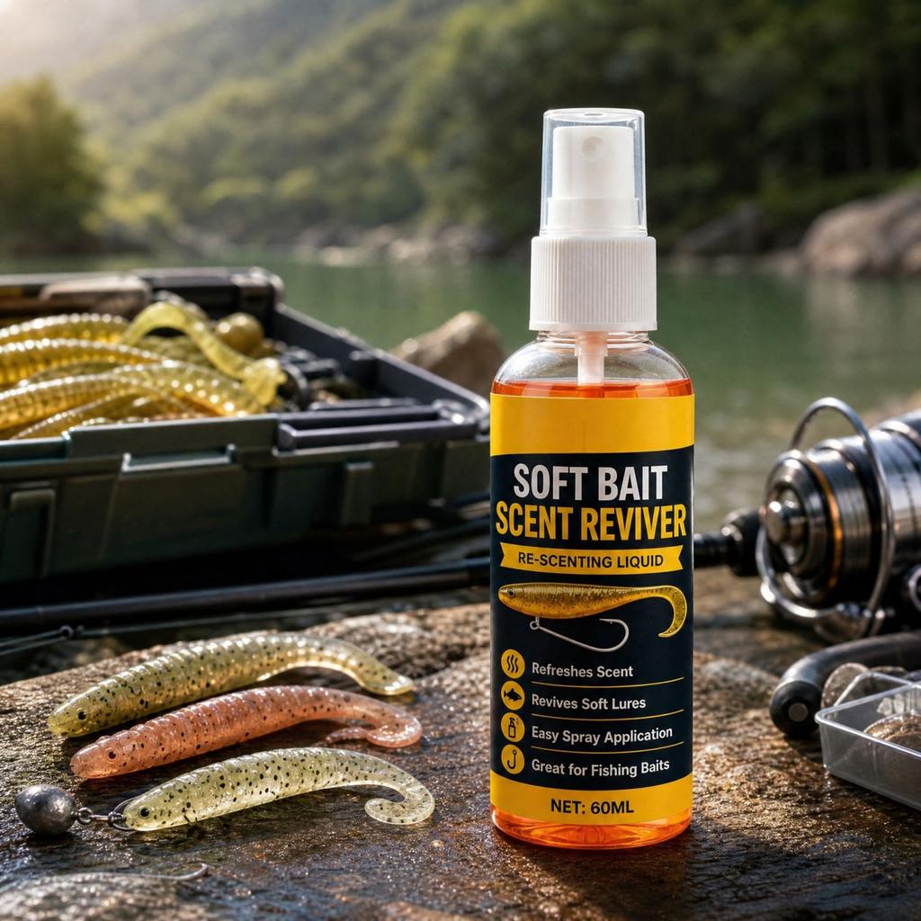 Fishing Scent Spray for Soft Plastic - Scent Rejuvenator to and Replenish
