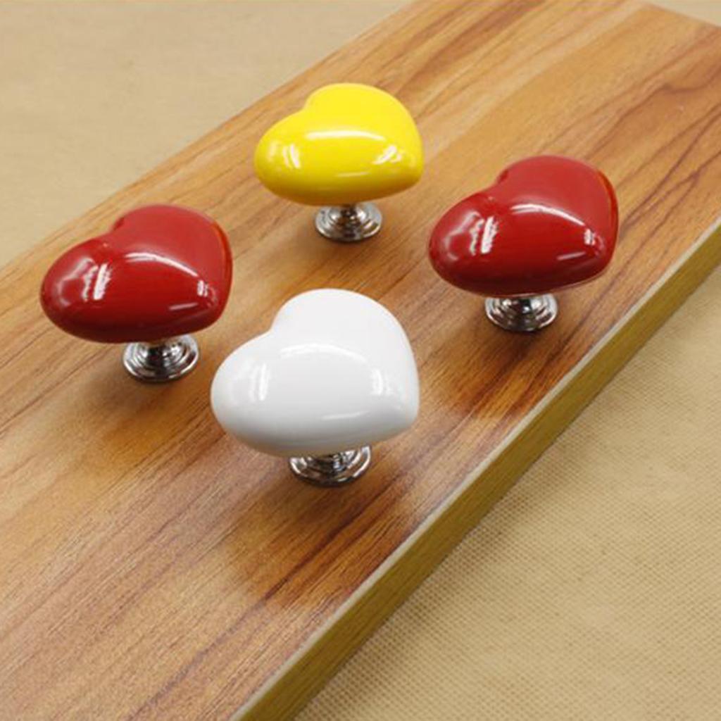 Colorful Heart Shaped Toilet Button Toilet Press Buttons Add a Burst of Color to Your Bathroom Decor 4PCS