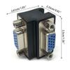 VGA  Прямоугольный  15-контактный  Female на 15-контактный  Female  90° Адаптер  для  Проекторов  ЖК