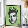 Duki Rapper Poster Movie Sticky Posters Retro Kraft Paper Sticker DIY Room Bar Cafe Esthetic Art Wall Painting