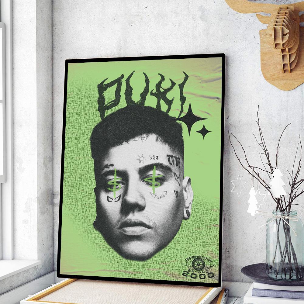 Duki Rapper Poster Movie Sticky Posters Retro Kraft Paper Sticker DIY Room Bar Cafe Esthetic Art Wall Painting