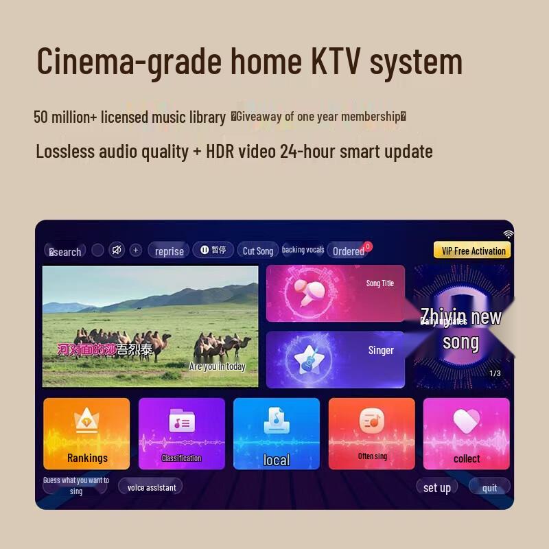 Newsmy Portable KTV Karaoke System with Touchscreen CN plug (adapter included)