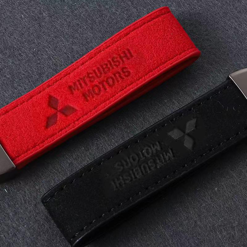 cysvmh1 Car Keychain Portable Key Ring Buckle Holder Practical Storage Auto Styling Parts For Mitsubishi Ralliart Lancer Pajero ASX