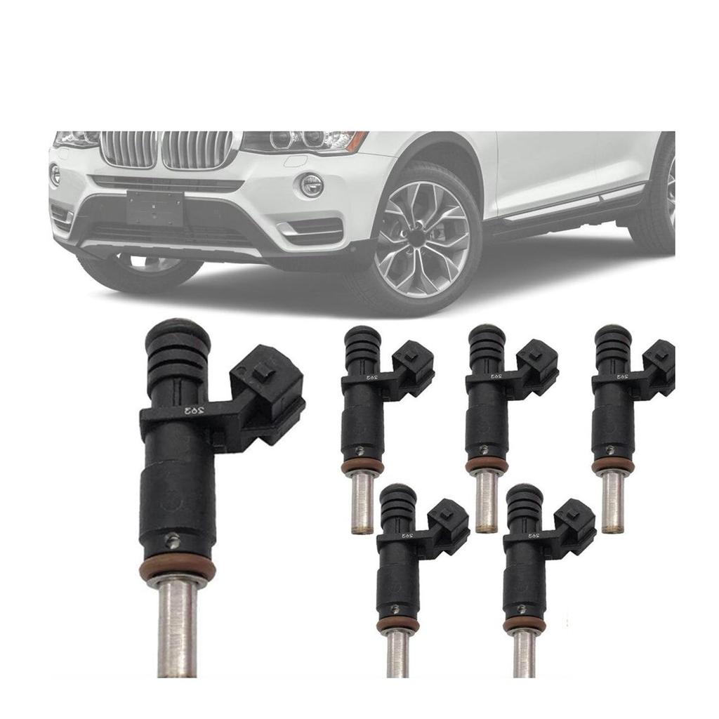 6 Fuel Injectors for BMW 128i 328i X3 X 5 Z4 525i 2.0L 2.5L 3.0L 2006-2012 7531634 13537531634 FJ748 1353753163