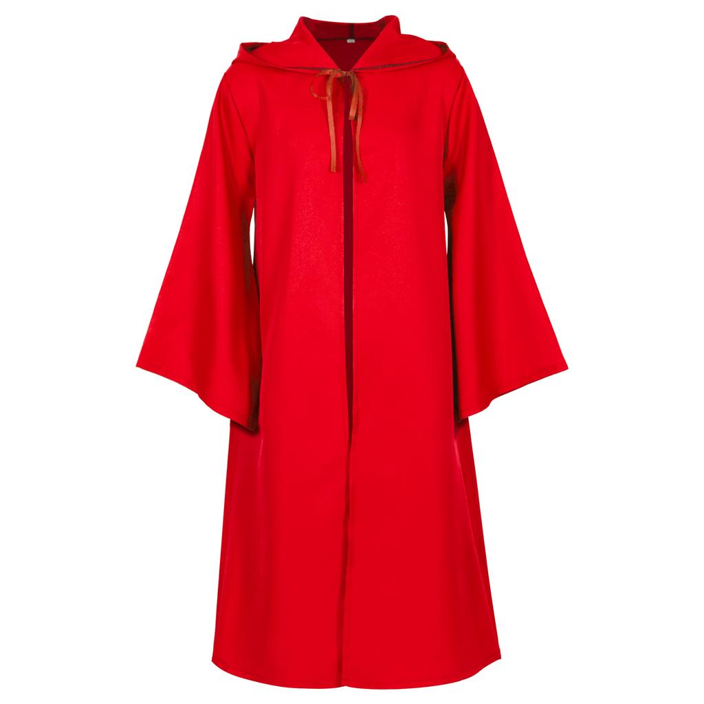 Halloween Cos Robe Cape Cos Costume Party Long Cosplay Long Black Robe Dress Outfit