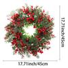 American Red Fruit Christmas Decoration Wreath Eucalyptus Rattan Eucalyptus Leaf Door Hanging Window Arrangement Holly Fruit