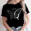 Fashion T-shirt Butterfly 3d Print Slim Fit Casual Short Sleeved Shirt T-Shirts Women’s