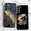 Чехол для телефона для ловли нахлыстом на коричневую форель для Samsung A16 A26 A36 A56 Galaxy A02S A12 A52S A13 A23 A33 A53 A54 A34 A24 A14 A22 A32 A42