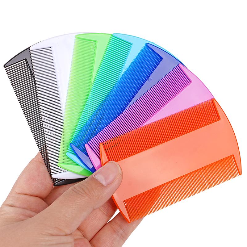 1pcs Plastic Double Sided Nit Fine Tooth Head Lice Hair Combs for Pet Dog Cat Flea Hair Combs Brush Pet Hair Cleaning Supplies