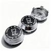 AAYP1 4pcs Black Rhino Logo Emblem Car Wheel Center Caps 60MM 56MM Wheels Hub High Cap Rhinoceros Badge Rim Hubcaps Cover Accessories