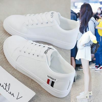Женская обувь Корейская версия Повседневная обувь Универсальная спортивная женская обувь Студенческая обувь на плоской подошве