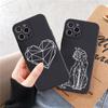 Чехол для телефона из ТПУ для Iphone 12 Pro 7 8 Plus Xr Xs Se 2020 12pro, задняя крышка с милым сердечком для Iphone 13 11 Pro Max, Fundas