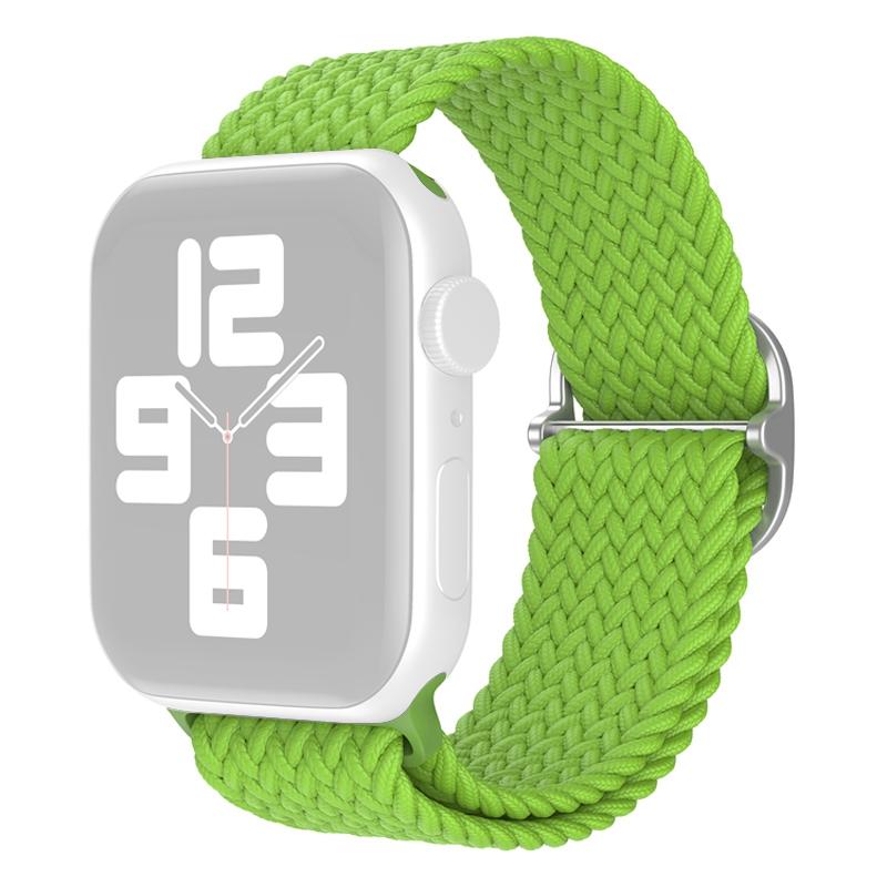 For Apple Watch Series 10 42mm/9 8 7 41mm/6 5 4 SE SE (2022) SE (2023) 40mm/3 2 1 38mm Nylon Braided Watch Band Adjustable Wrist Strap Replacement