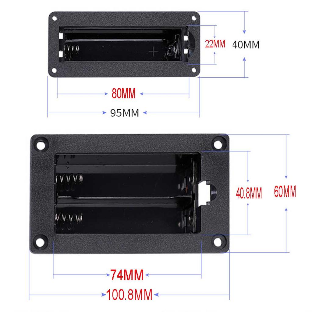 18650 Закрытый батарейный отсек Встраиваемый батарейный отсек Последовательно-параллельное соединение