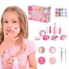 Girl Simulation Cosmetics Set Pretend Fake Makeup Game Lipstick Eyeshadow Model Set House Party Activities Role Play Toy Gift