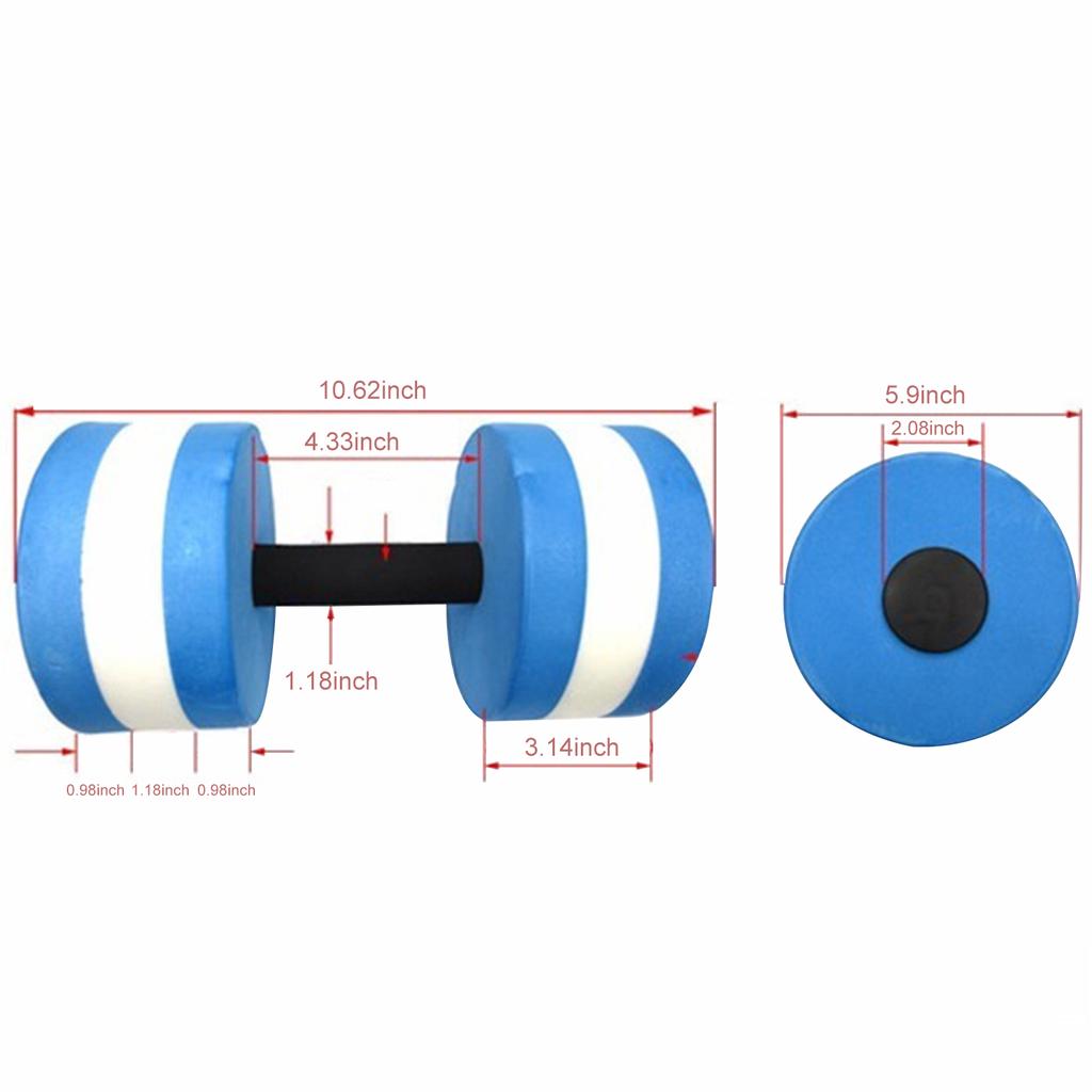 2 шт. гантели для водных упражнений, сопротивление для бассейна, водные штанги, водные фитнес-тренировки, упражнения для рук
