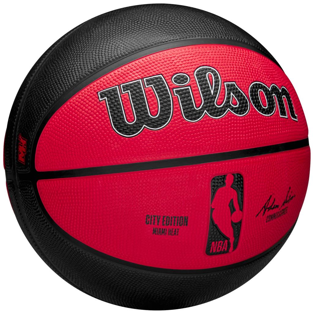 Wilson Мяч NBA Team City Edition Miami Heat Out, унисекс, красный, баскетбольный