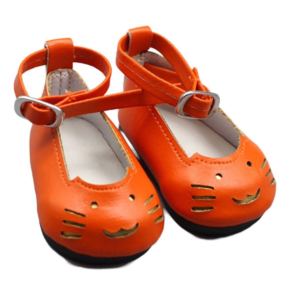 Cute Baby Doll Shoes Cartoon Doll Cosplay Accessories Kids Toy PU Leather Shoes  for 1/3 BJD