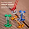 5Pcs Camping Deck Nails Spring Fish Bone Nails Wooden Board Tent Pegs Ground Nails Climbing Tent Accessories