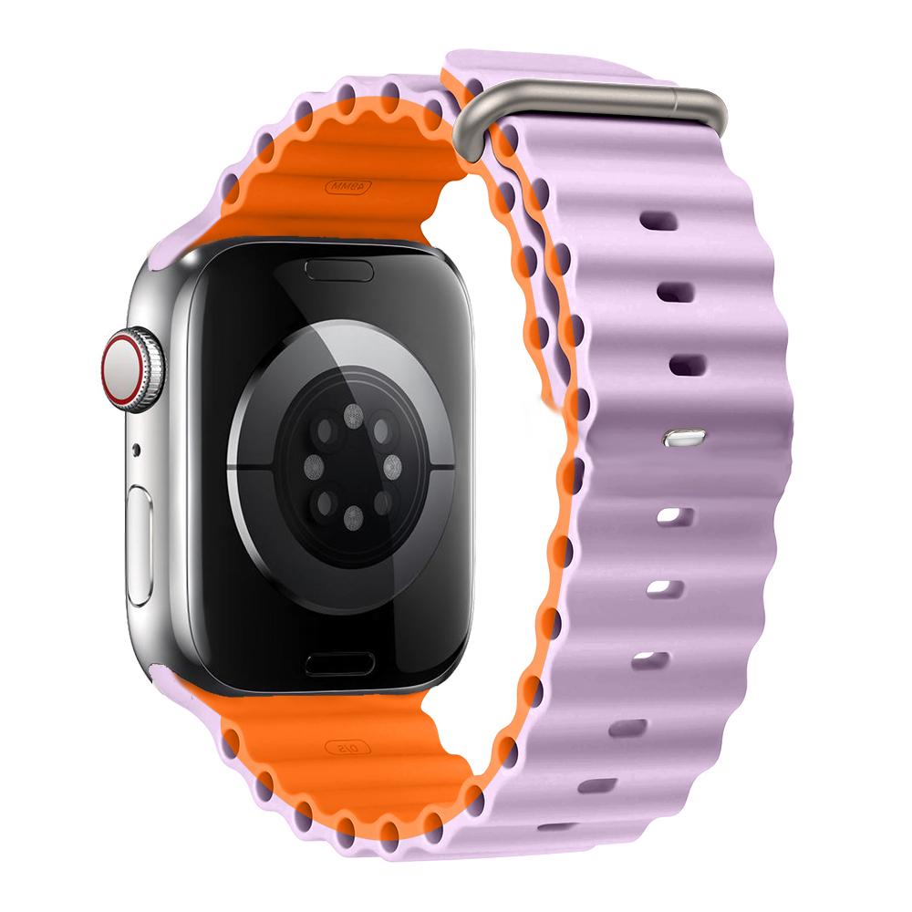 Ocean Strap for apple watch Band 49mm 44mm 40mm 45mm 41mm 46mm silicone bracelet correa iWatch series 7 6 5 3 se 8 9 10 ultra 2