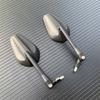 Foldable Motorcycle Rearview Mirror 2pcs Oval 10MM Scooter E-Bike Rear View Mirrors Back Side Convex Mirror for KTM