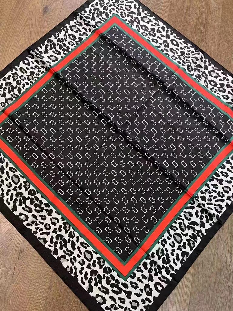 High-quality Luxurious Silk Scarves Headband Scarfs Neck Scarf For Women Chain Silk Scarf Women's Decorative Shawl