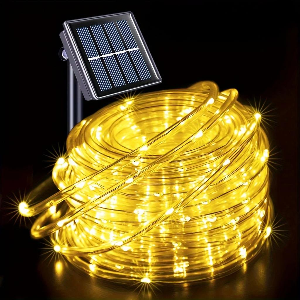 300LED Solar Rope Strip Light Outdoor Waterproof Fairy Light Strings Christmas Decor for Garden Lawn Tree Yard Fence Pathway