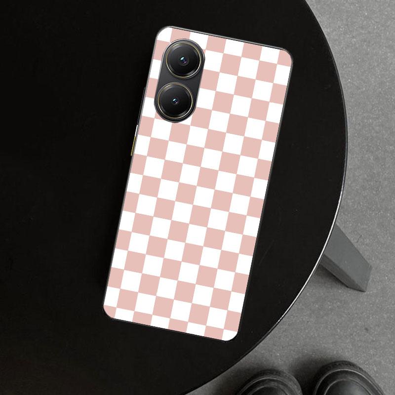 Ретро Классическая Шахматная Доска Сетка Чехол для Телефона для Xiaomi Poco X6 X5 X7 Pro F7 Ultra Redmi 15C 15 13C 13 12C 12 10C 10 10A 9C 9